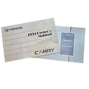 1994 Toyota Camry Owners Manual and Owners Guide Set OM33425U 01999-33425
